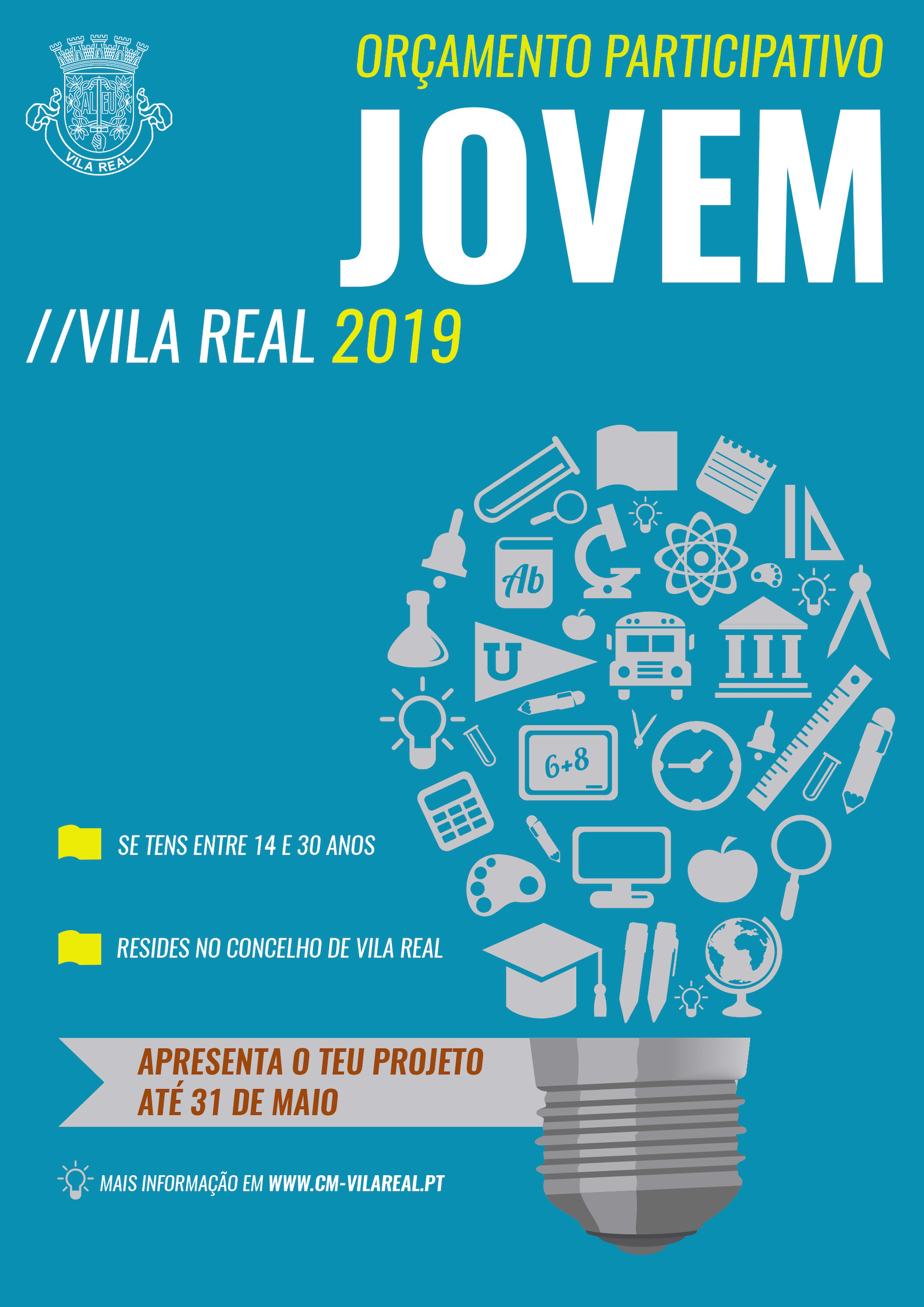 CANDIDATURAS PARA OS PROJETOS MUNICIPAIS “ORÇAMENTO PARTICIPATIVO JOVEM” E “EMPREENDE@VILLA.JOVEM” DECORREM ATÉ 31 DE MAIO