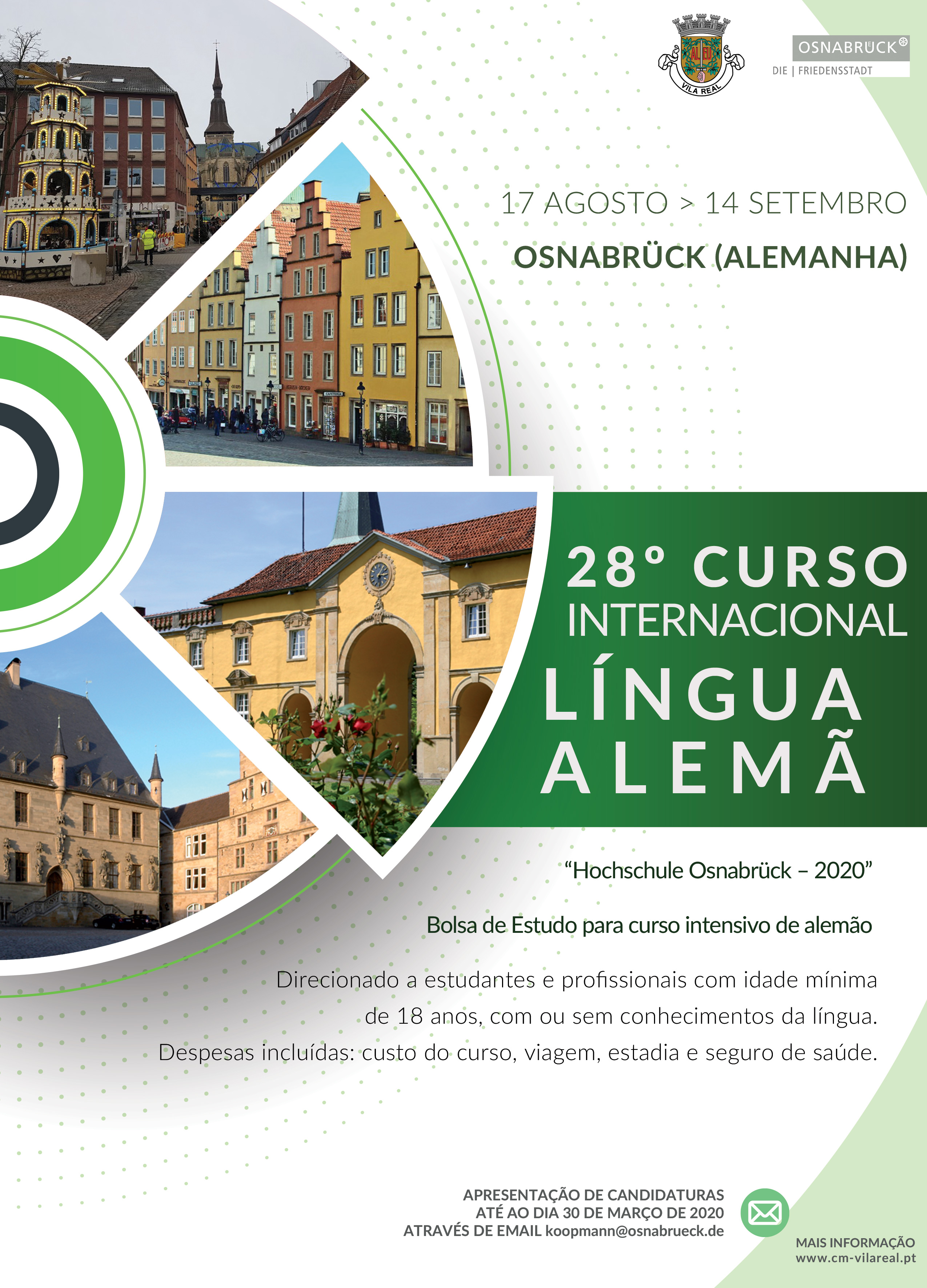 BOLSA DE ESTUDO PARA FREQUÊNCIA DE CURSO DE LINGUA ALEMÃ EM OSNABRÜCK