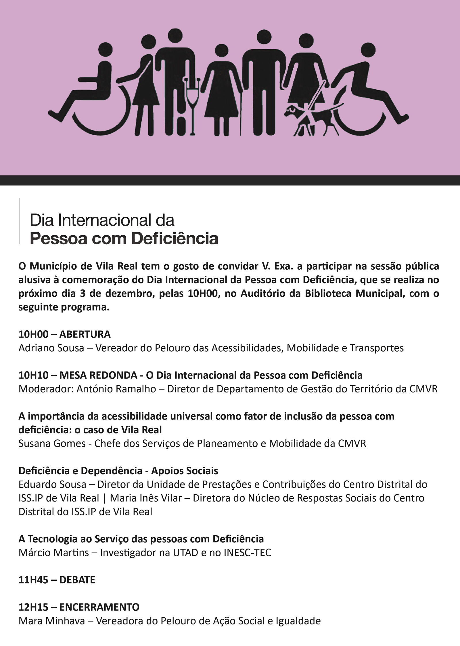 DIA INTERNACIONAL DA PESSOA COM DEFICIÊNCIA