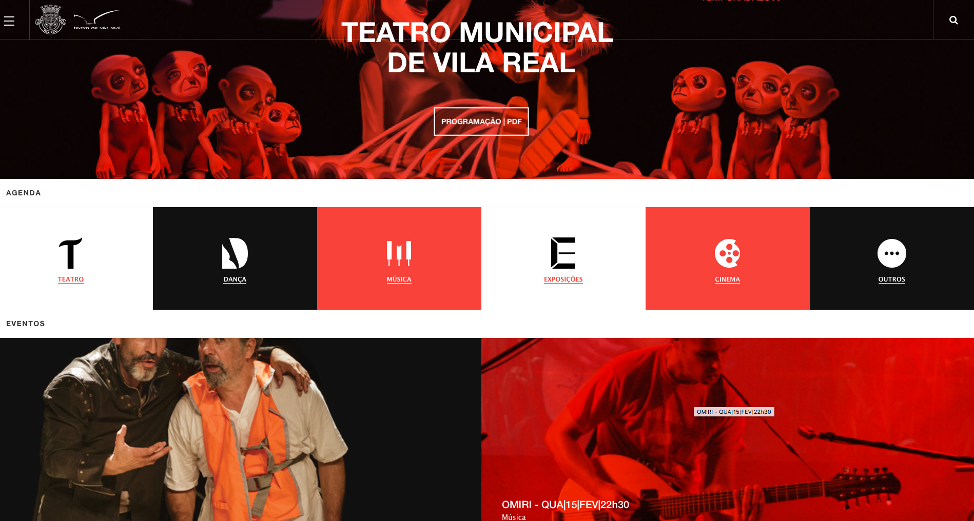Novo site do Teatro Municipal de Vila Real