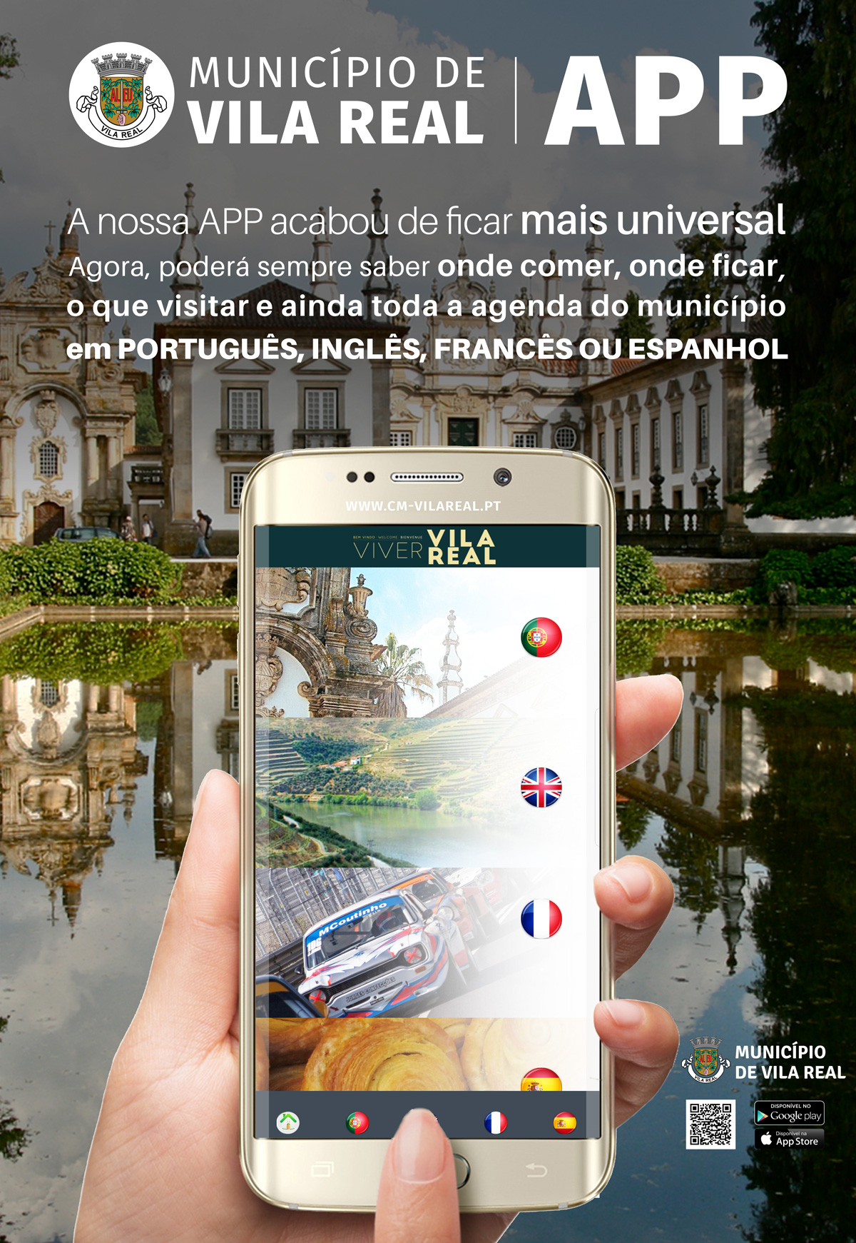 App do Município de Vila Real com informações turísticas