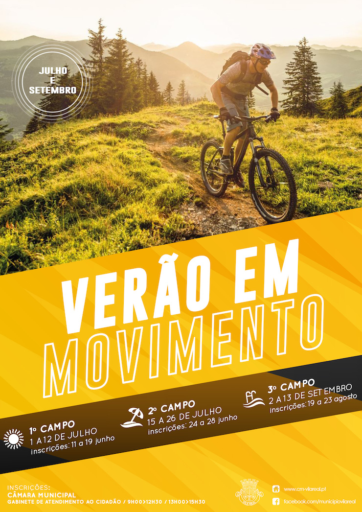 CAMPOS DE FÉRIAS “VERÃO EM MOVIMENTO 2019” TÊM TURNO EXTRA EM SETEMBRO