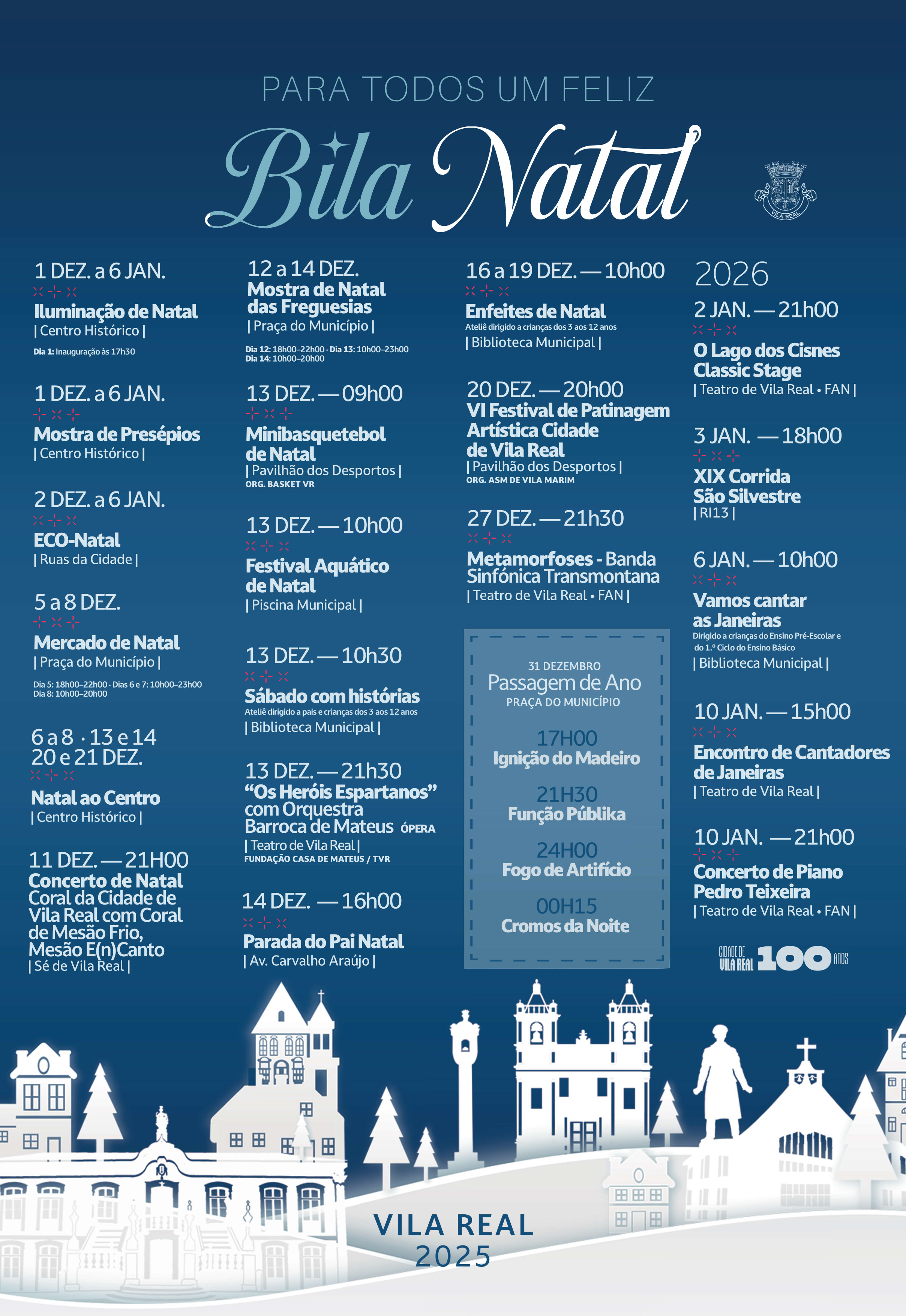 BILA NATAL 2025 PROMETE MAGIA, TRADIÇÃO E MUITA ANIMAÇÃO EM VILA REAL